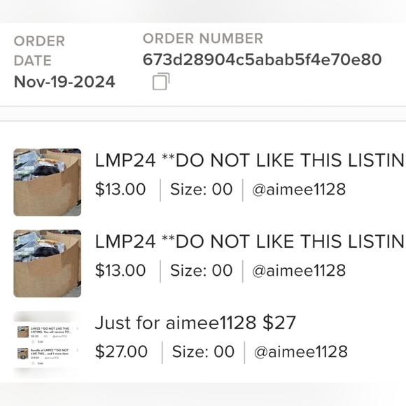 Just for aimee1128 $13 - Picture 1 of 1